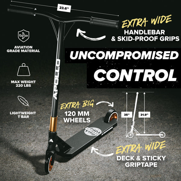 Hane smuk I forhold APOLLO Genesis X Pro Scooters - High End Stunt Scooter - Complete Trick  Scooter for Advanced and Professional Riders (Kids 10+, Teens, Adults).  Cool Pro Scooter for Freestyle, Tricks & BMX Stunts –