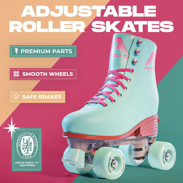 APOLLO Roller Skates Women & Girls - Lagoon – Apollo Pro Sports