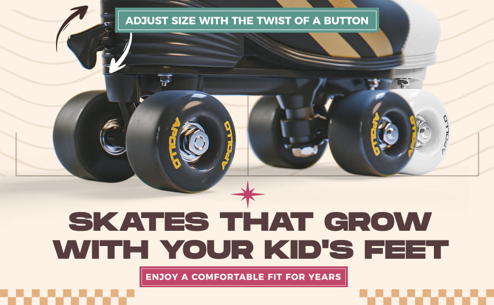 APOLLO Roller Skates Women & Girls - Funky – Apollo Pro Sports
