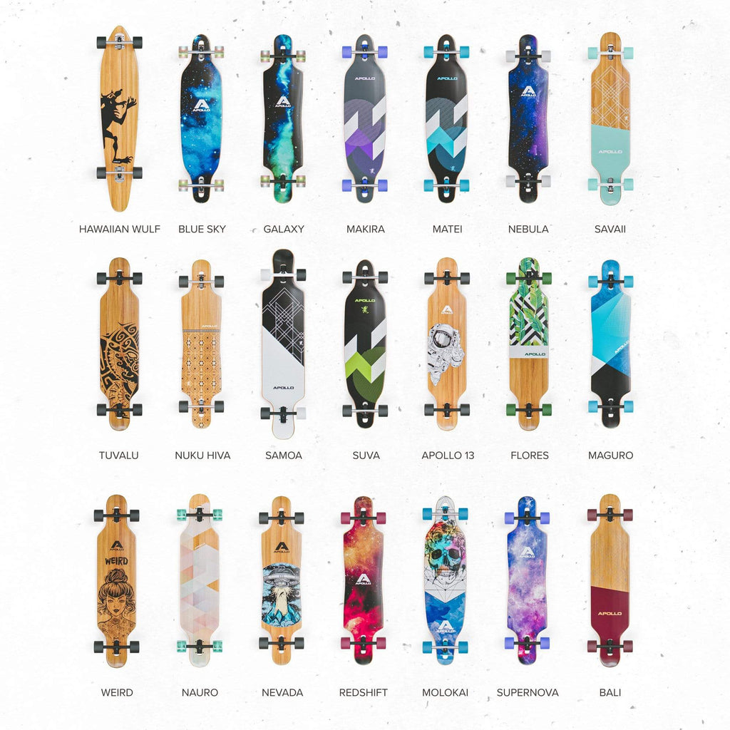 Apollo Longboard Skateboard 39" Weird Apollo Pro Sports